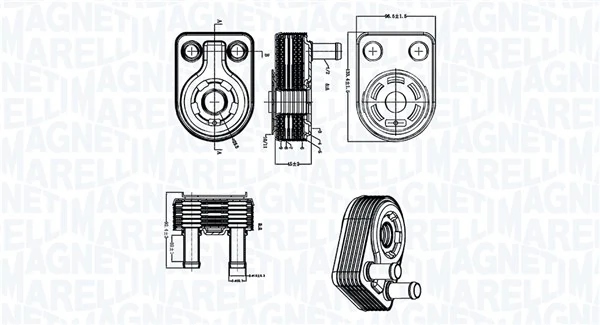 Oil Cooler, engine oil